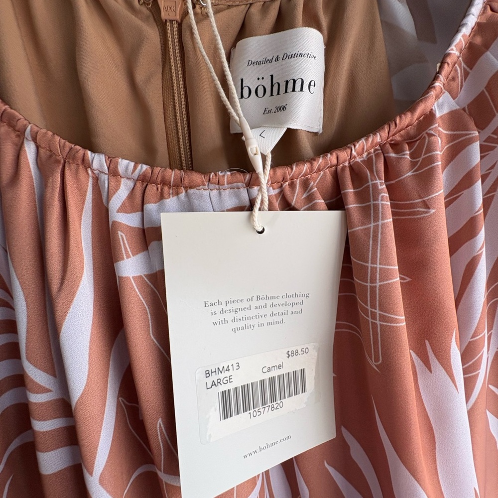 Bohme Orange Long Sleeve Dress - Picture 6 of 6